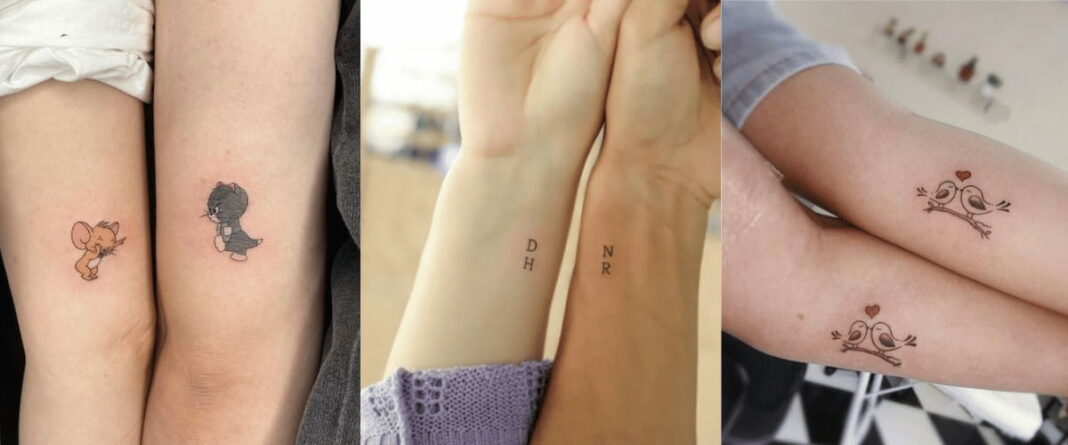 minimalist tattoo for couples